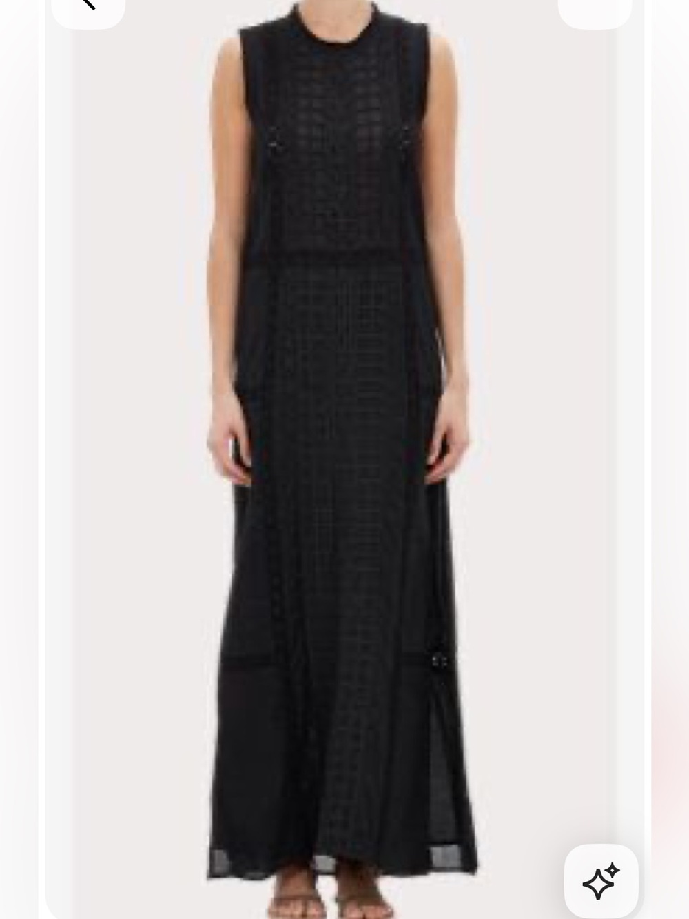 Sea New York - Black embroidered -Panel dress -